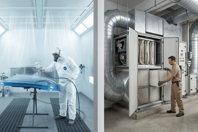 Understanding Filter Basics What are spray-booth filters vs HVAC filters